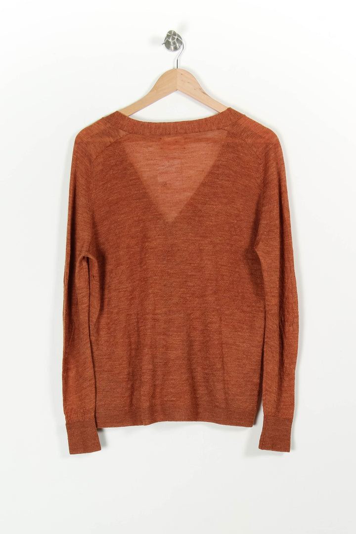 Cardigan Marron - Taille M/38 de la marque American Vintage | PARAD97284 - Vendu par Paradigme - Image 4