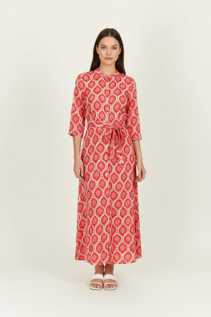 Robe Longue Rouge et Blanche - Taille XS/34 de la marque Petite Mendigote | PARAD97286 - Vendu par Paradigme - Image 1