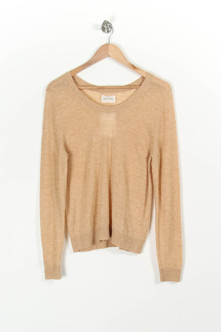 Pull Beige - Taille M/38 de la marque American Vintage | PARAD97287 - Vendu par Paradigme - Image 2