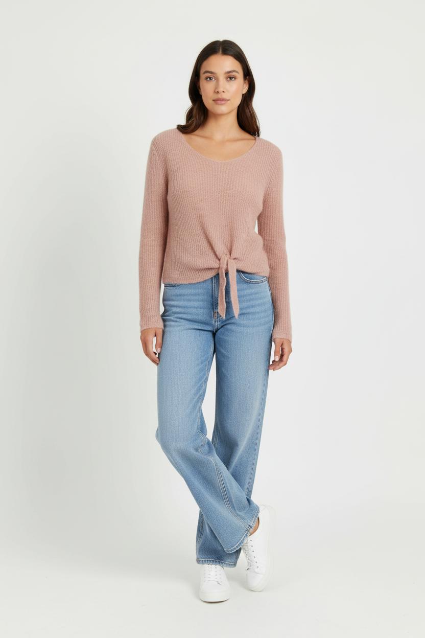 Pull Rose - Taille XS/34 de la marque La Fée Maraboutée | PARAD97292 - Vendu par Paradigme - Image 1