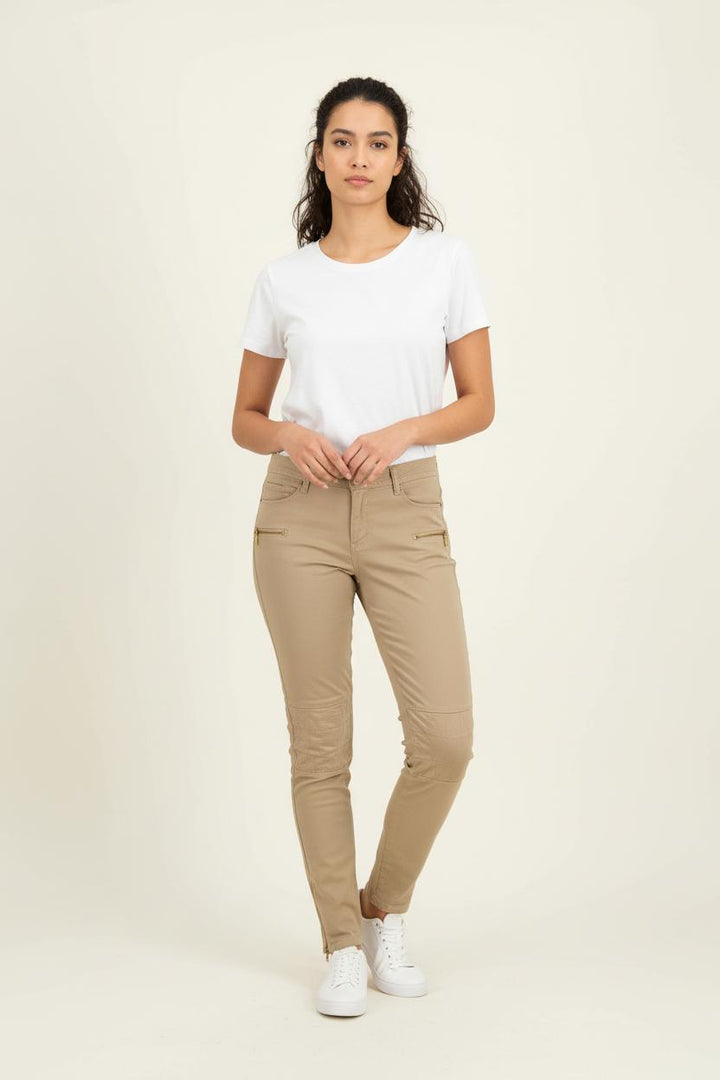 Pantalon Slim Beige - Taille S/36 de la marque Sud express | PARAD97294 - Vendu par Paradigme - Image 1