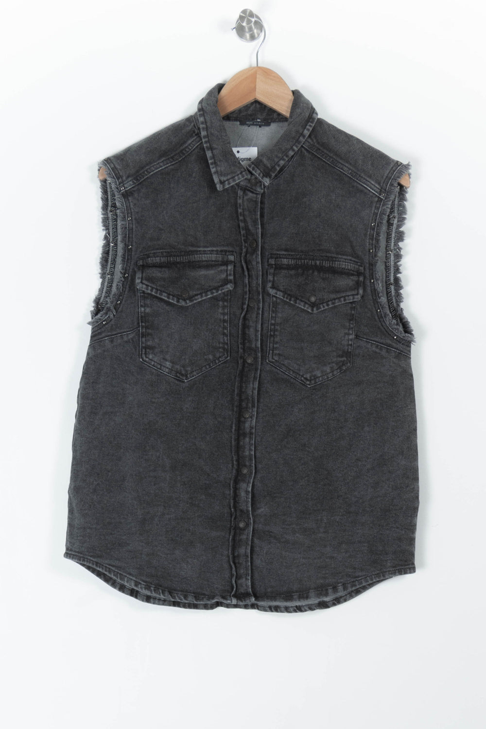 Veste Sans Manches Grise - Taille M/38 de la marque IKKS | PARAD97305 - Vendu par Paradigme - Image 2