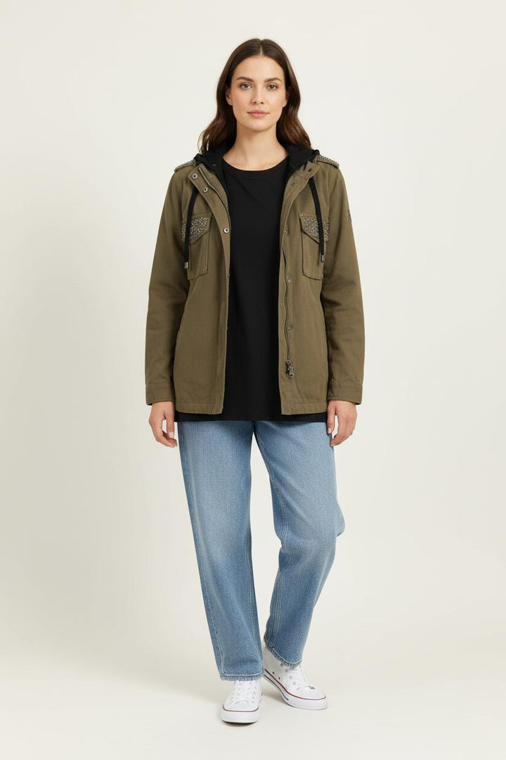 Veste kaki et noire - Taille M/38 de la marque IKKS | PARAD97307 - Vendu par Paradigme - Image 1