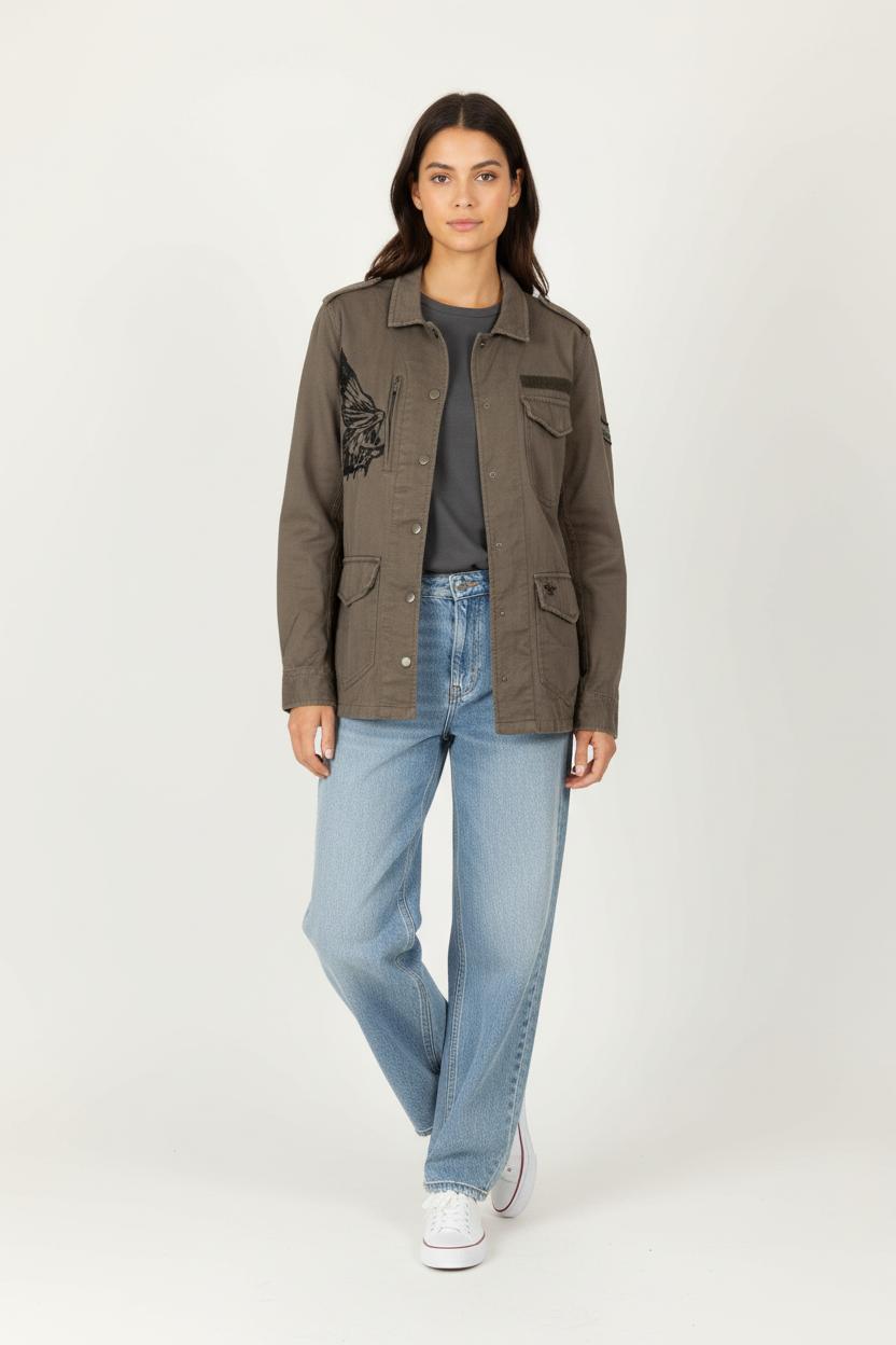 Veste Kaki - Taille M/38 de la marque IKKS | PARAD97308 - Vendu par Paradigme - Image 1