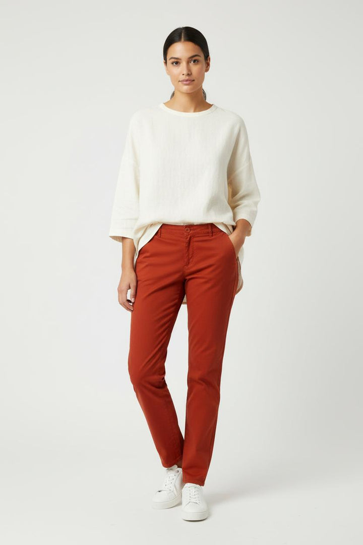 Pantalon Rouge - Taille L/40 de la marque Caroll | PARAD97317 - Vendu par Paradigme - Image 1