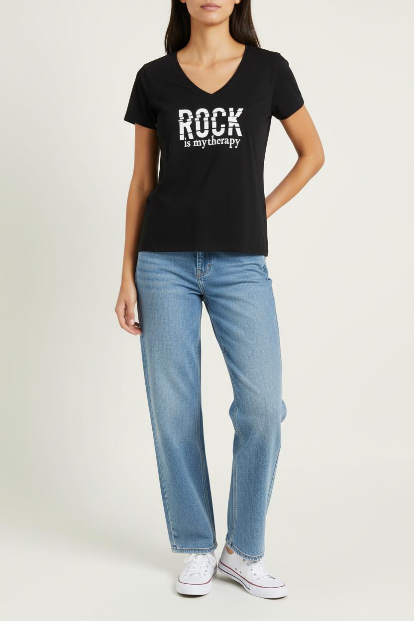 Tee-shirt Noir - Taille L/40 de la marque IKKS | PARAD97318 - Vendu par Paradigme - Image 1