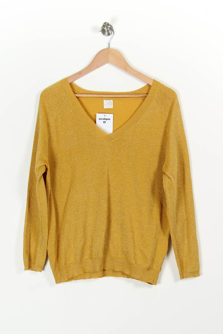 Pull Jaune - Taille S/36 de la marque Des petits hauts | PARAD97320 - Vendu par Paradigme - Image 2