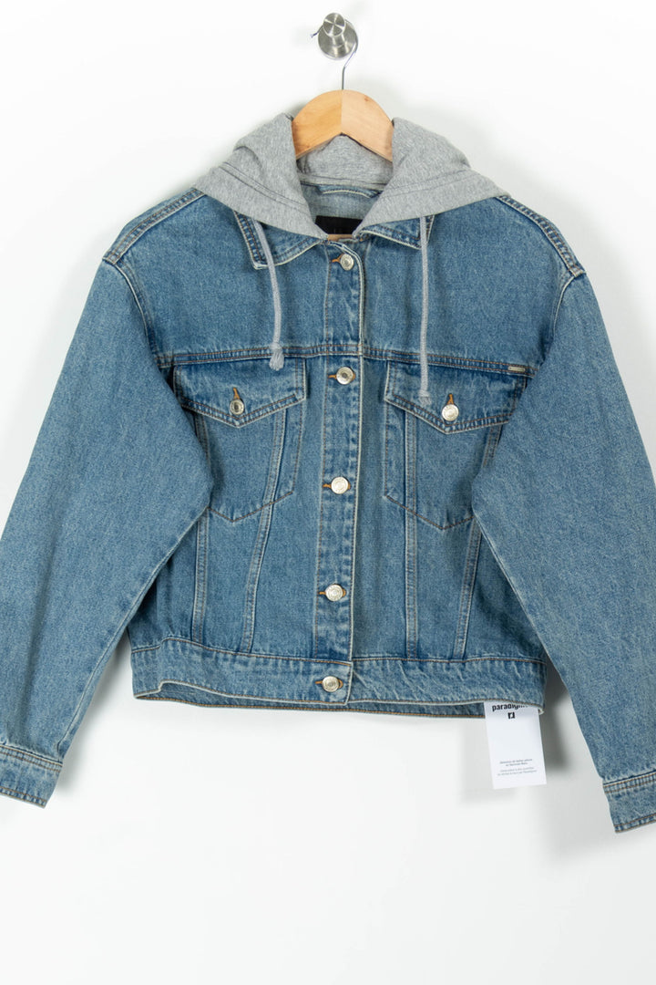 Veste en Jean Bleue et Grise - Taille M/38 de la marque IKKS | PARAD97323 - Vendu par Paradigme - Image 2