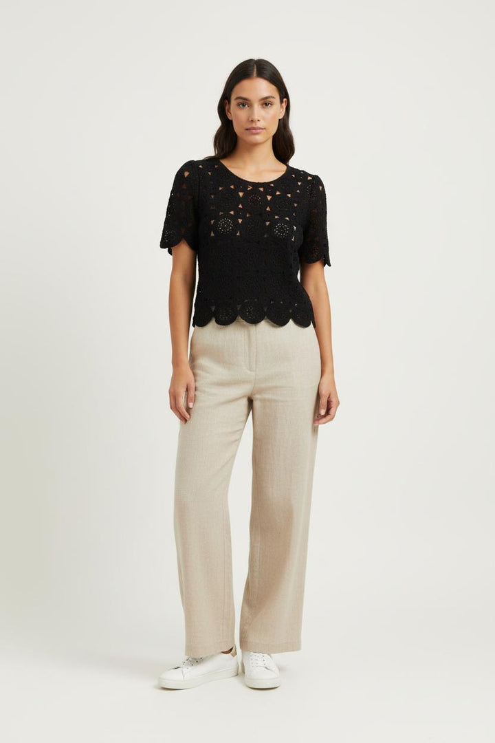 Top Noir - Taille M/38 de la marque IKKS | PARAD97328 - Vendu par Paradigme - Image 1