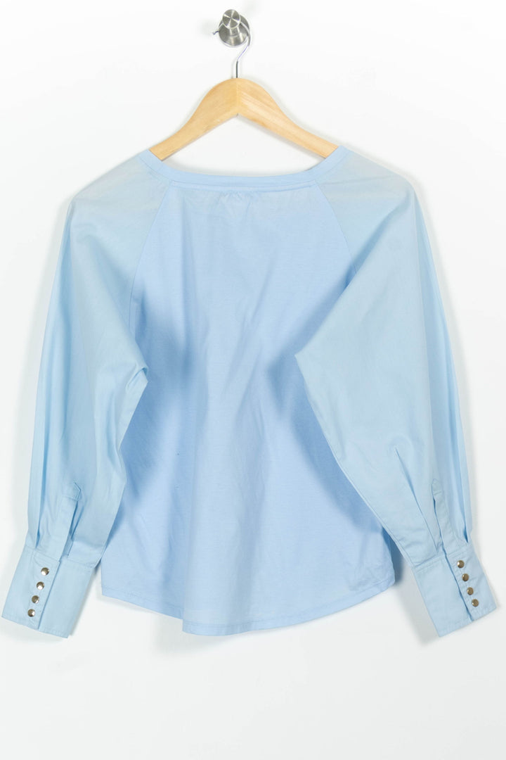 Blouse Bleue - Taille S/36 de la marque Claudie Pierlot | PARAD97332 - Vendu par Paradigme - Image 4