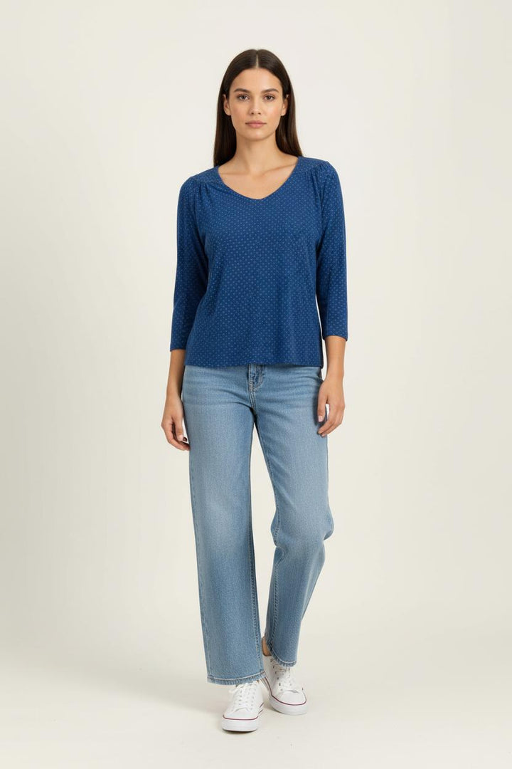 Blouse Bleue - Taille XS/34 de la marque Caroll | PARAD97338 - Vendu par Paradigme - Image 1