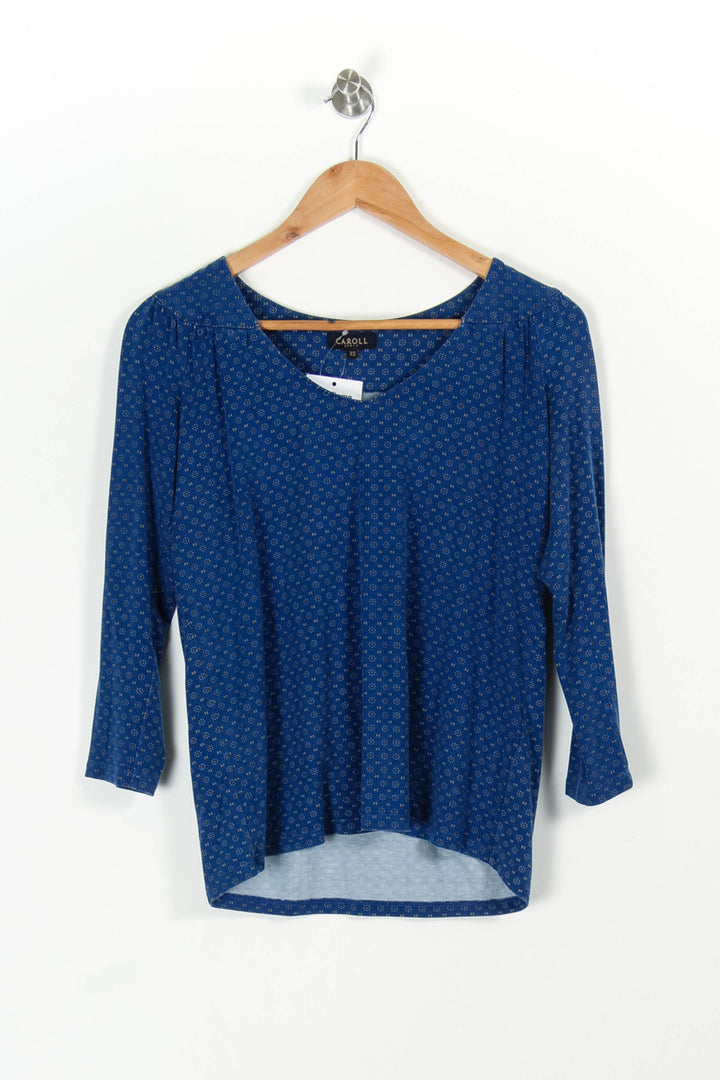 Blouse Bleue - Taille XS/34 de la marque Caroll | PARAD97338 - Vendu par Paradigme - Image 2