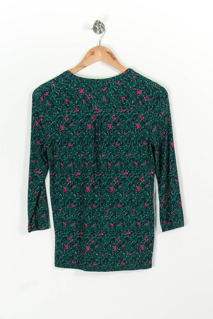 Blouse Verte et Rose - Taille XS/34 de la marque Caroll | PARAD97339 - Vendu par Paradigme - Image 4