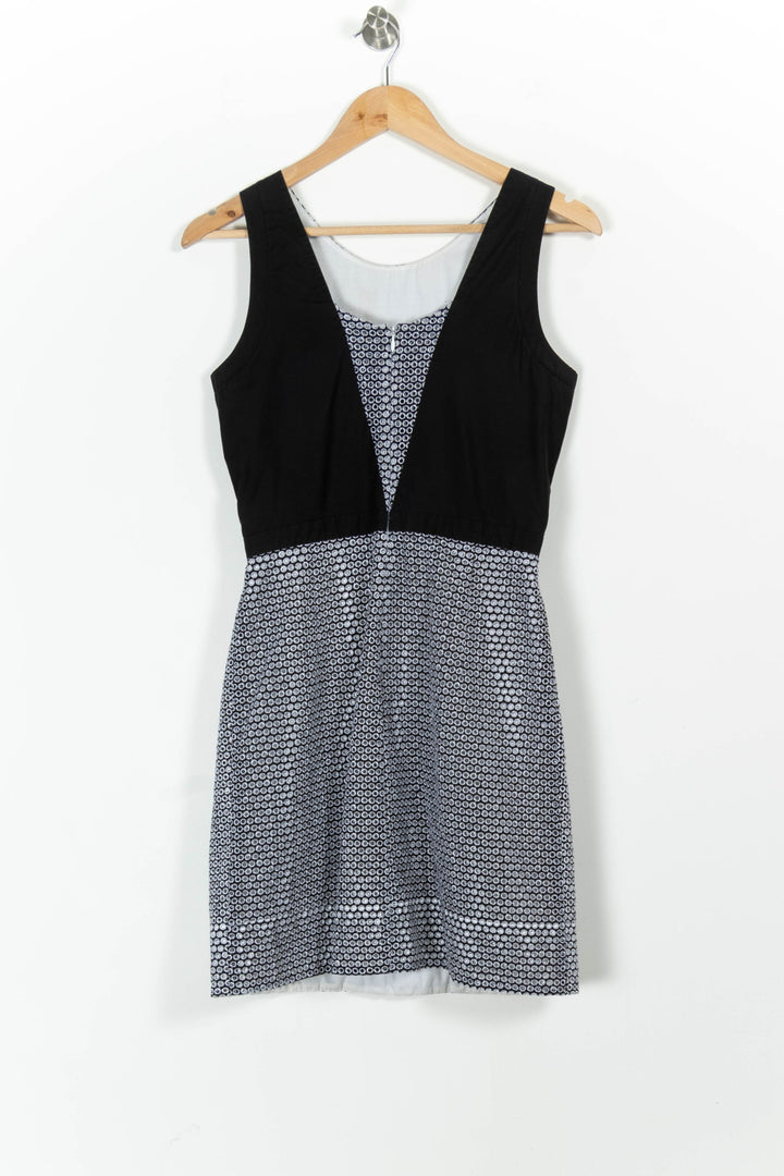 Robe Courte Noire et Blanche - Taille S/36 de la marque Claudie Pierlot | PARAD97341 - Vendu par Paradigme - Image 4