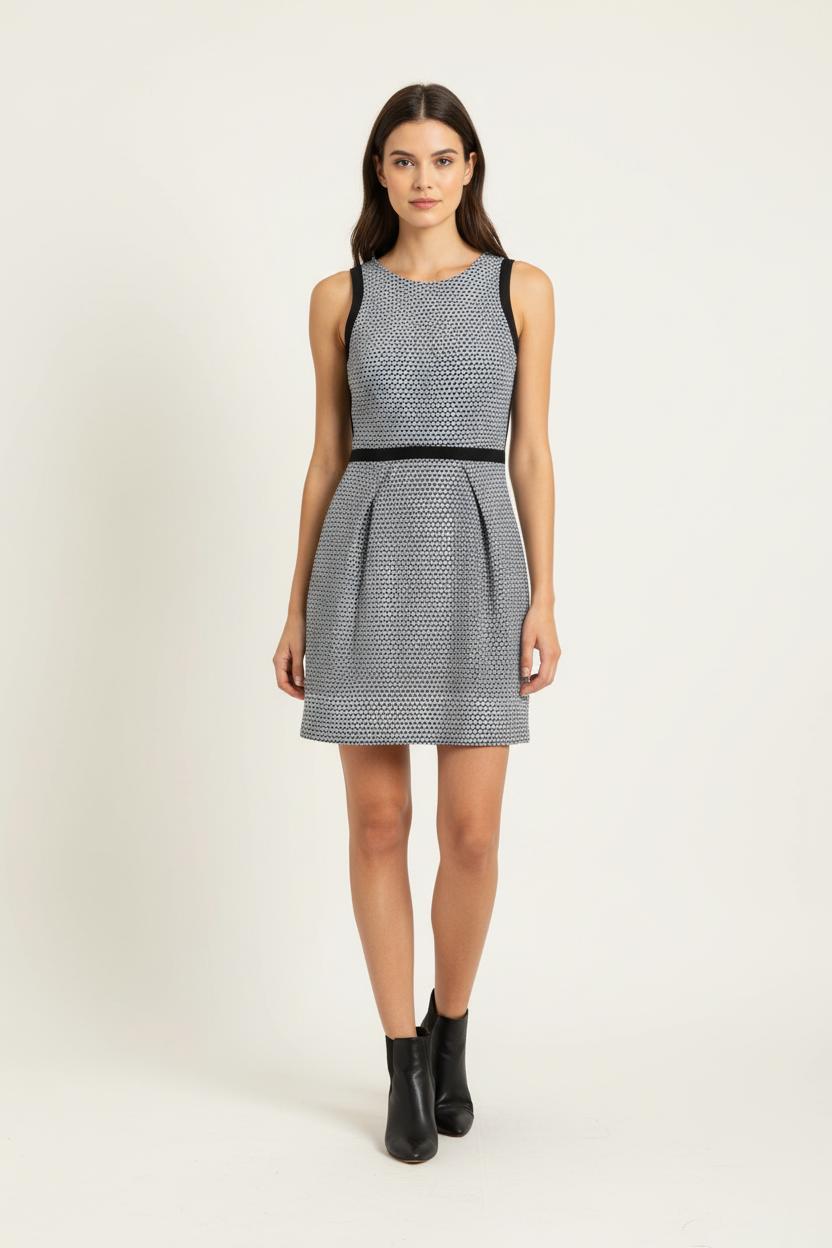 Robe Courte Noire et Blanche - Taille S/36 de la marque Claudie Pierlot | PARAD97341 - Vendu par Paradigme - Image 1