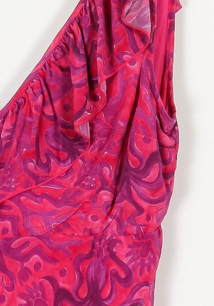 Robe Longue Rose et Fuchsia - Taille XL/42 de la marque Soi Paris | PARAD97343 - Vendu par Paradigme - Image 3