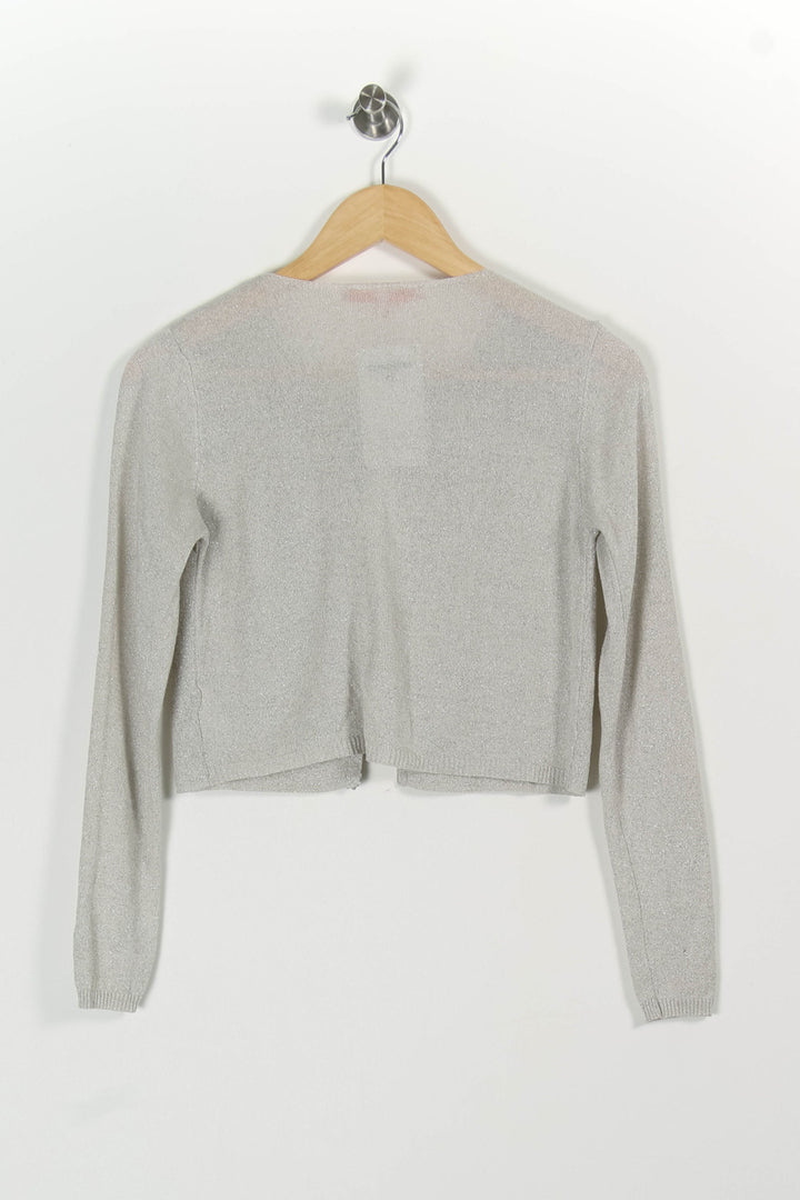 Cardigan Gris - Taille XS/34 de la marque La Fée Maraboutée | PARAD97345 - Vendu par Paradigme - Image 4