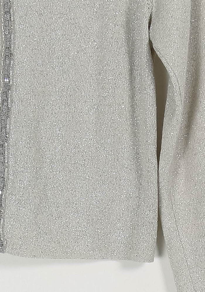 Cardigan Gris - Taille XS/34 de la marque La Fée Maraboutée | PARAD97345 - Vendu par Paradigme - Image 3