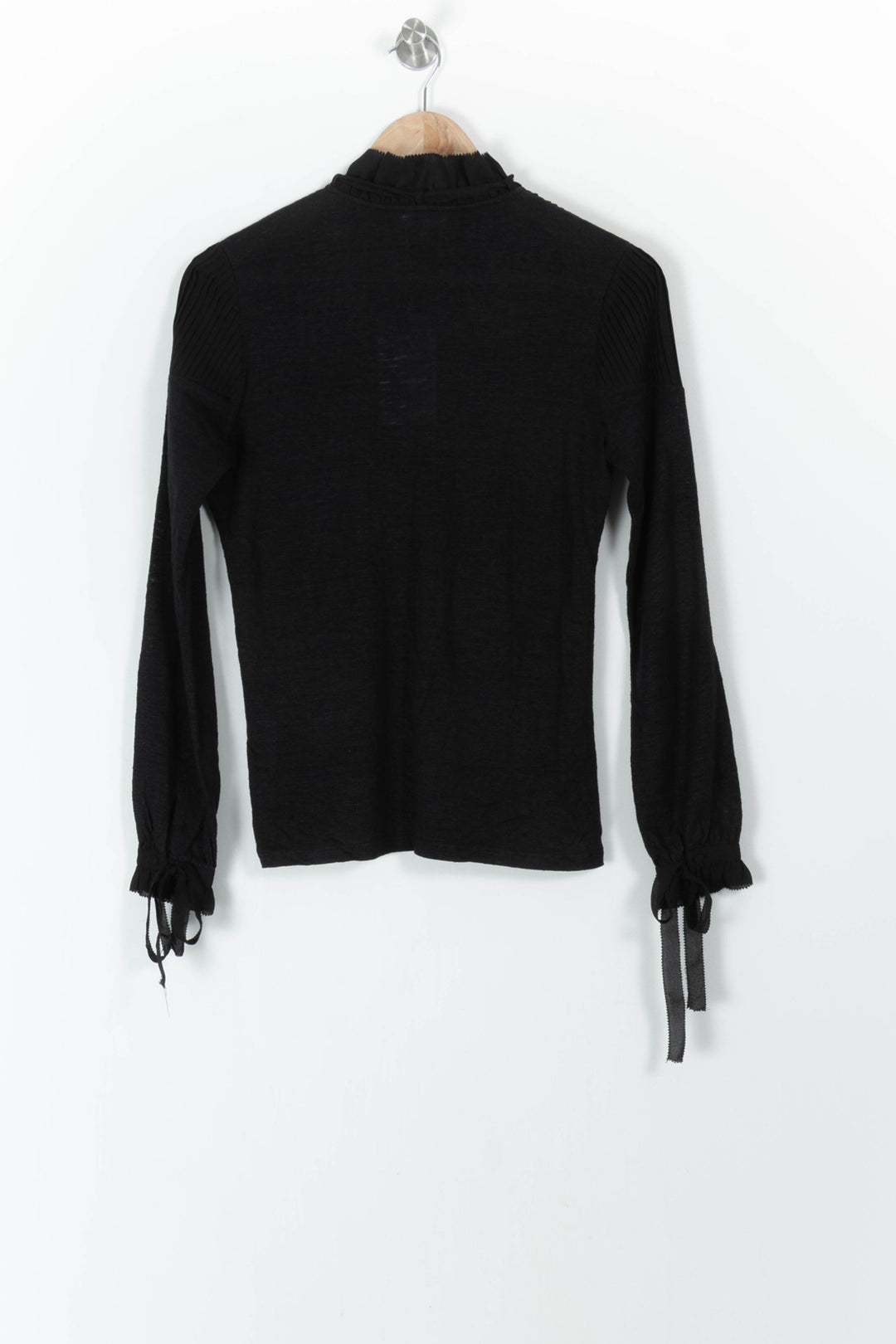 Blouse Noire - Taille S/36 de la marque Claudie Pierlot | PARAD97350 - Vendu par Paradigme - Image 4