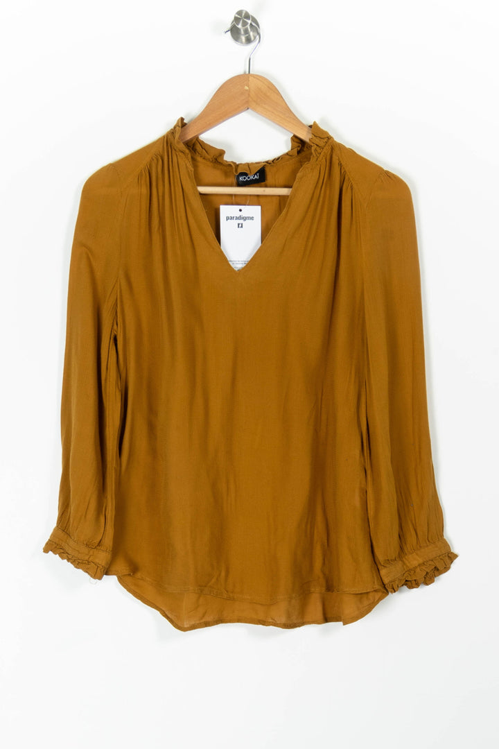 Blouse Jaune - Taille M/38 de la marque Kookai | PARAD97357 - Vendu par Paradigme - Image 2
