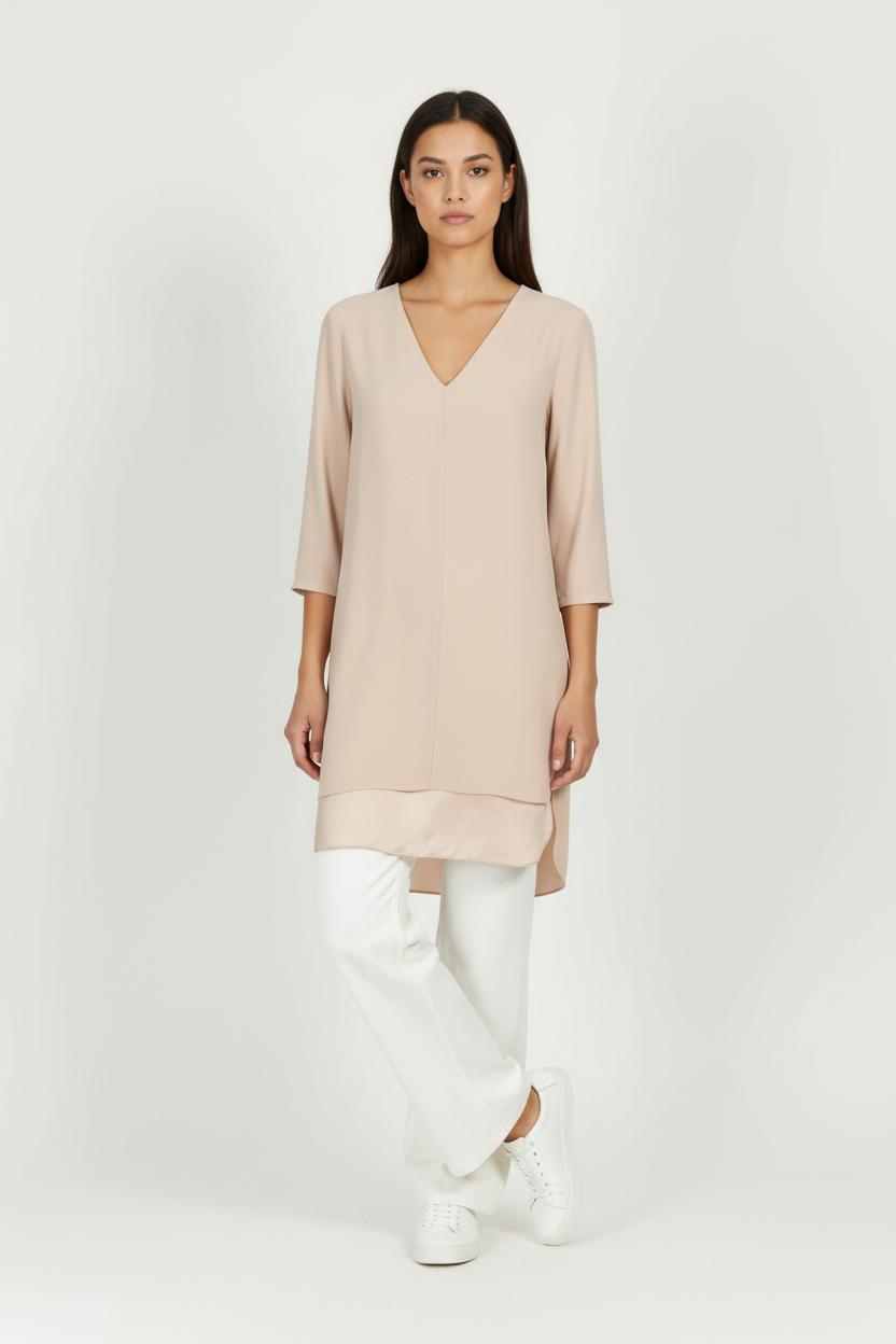 Robe Droite Rose - Taille M/38 de la marque Vanessa Bruno | PARAD97364 - Vendu par Paradigme - Image 1