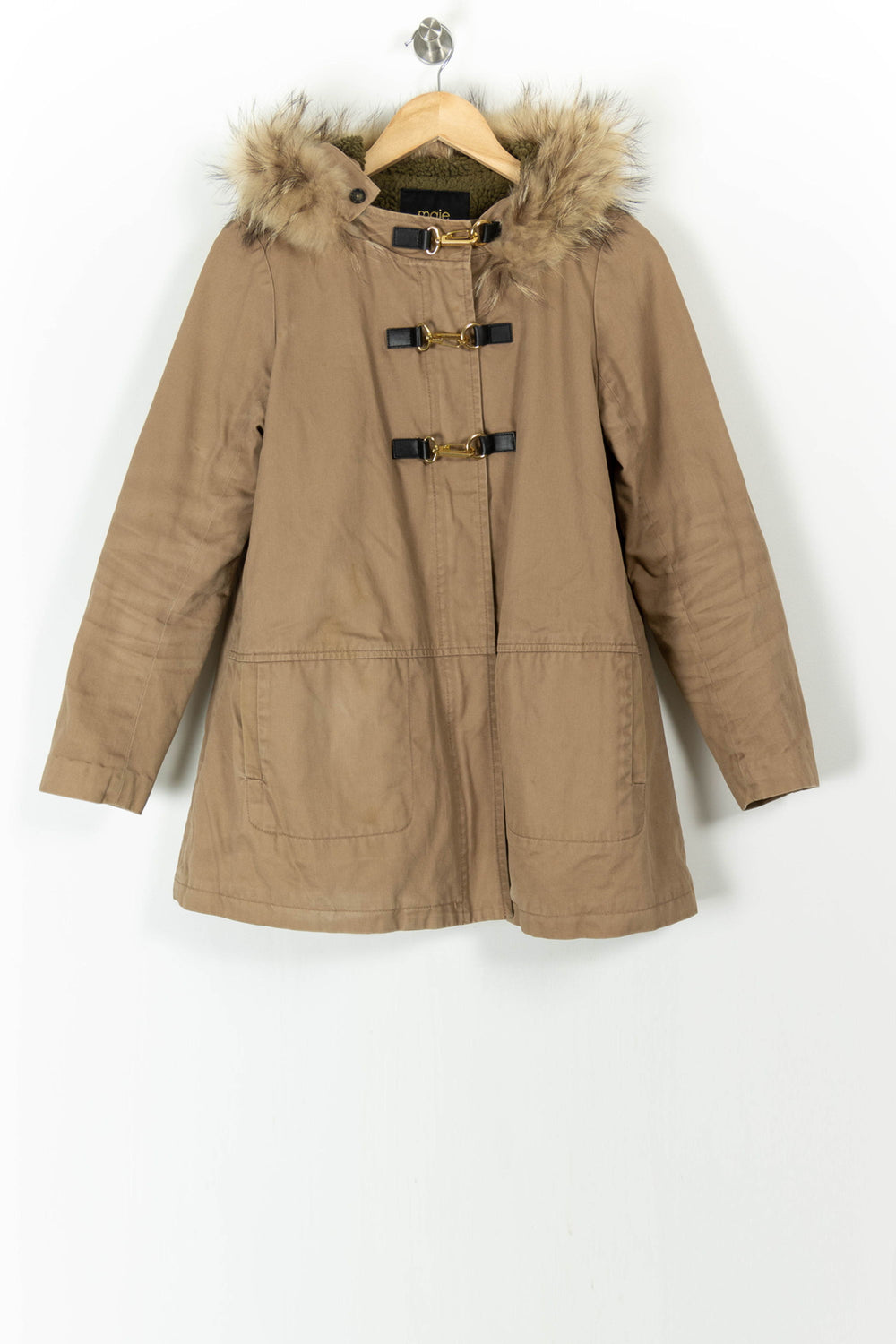 Duffle-coat Beige - Taille S/36 de la marque Maje | PARAD97370 - Vendu par Paradigme - Image 2