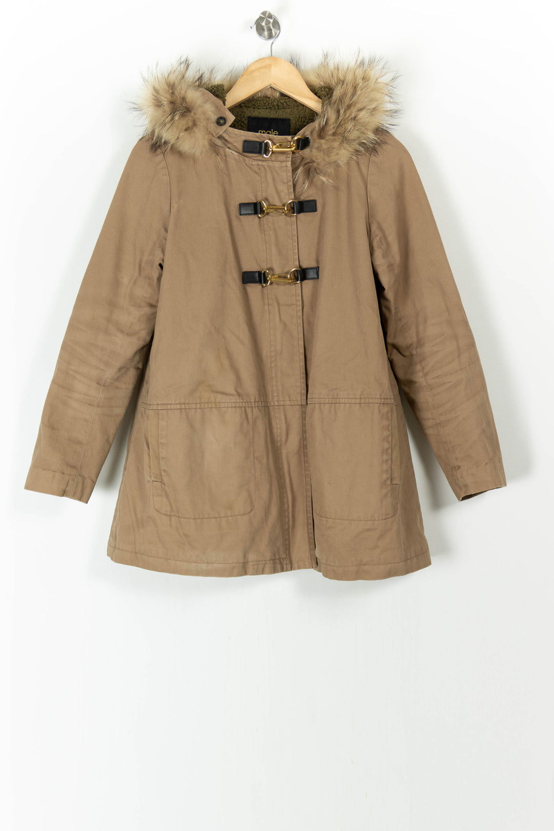 Duffle-coat Beige - Taille S/36 de la marque Maje | PARAD97370 - Vendu par Paradigme - Image 2