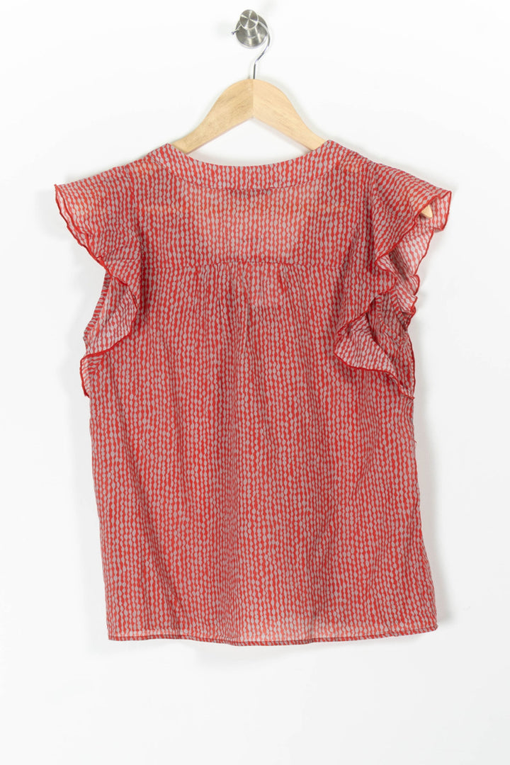 Blouse Rouge et Blanche - Taille XS/34 de la marque Sud express | PARAD97385 - Vendu par Paradigme - Image 4