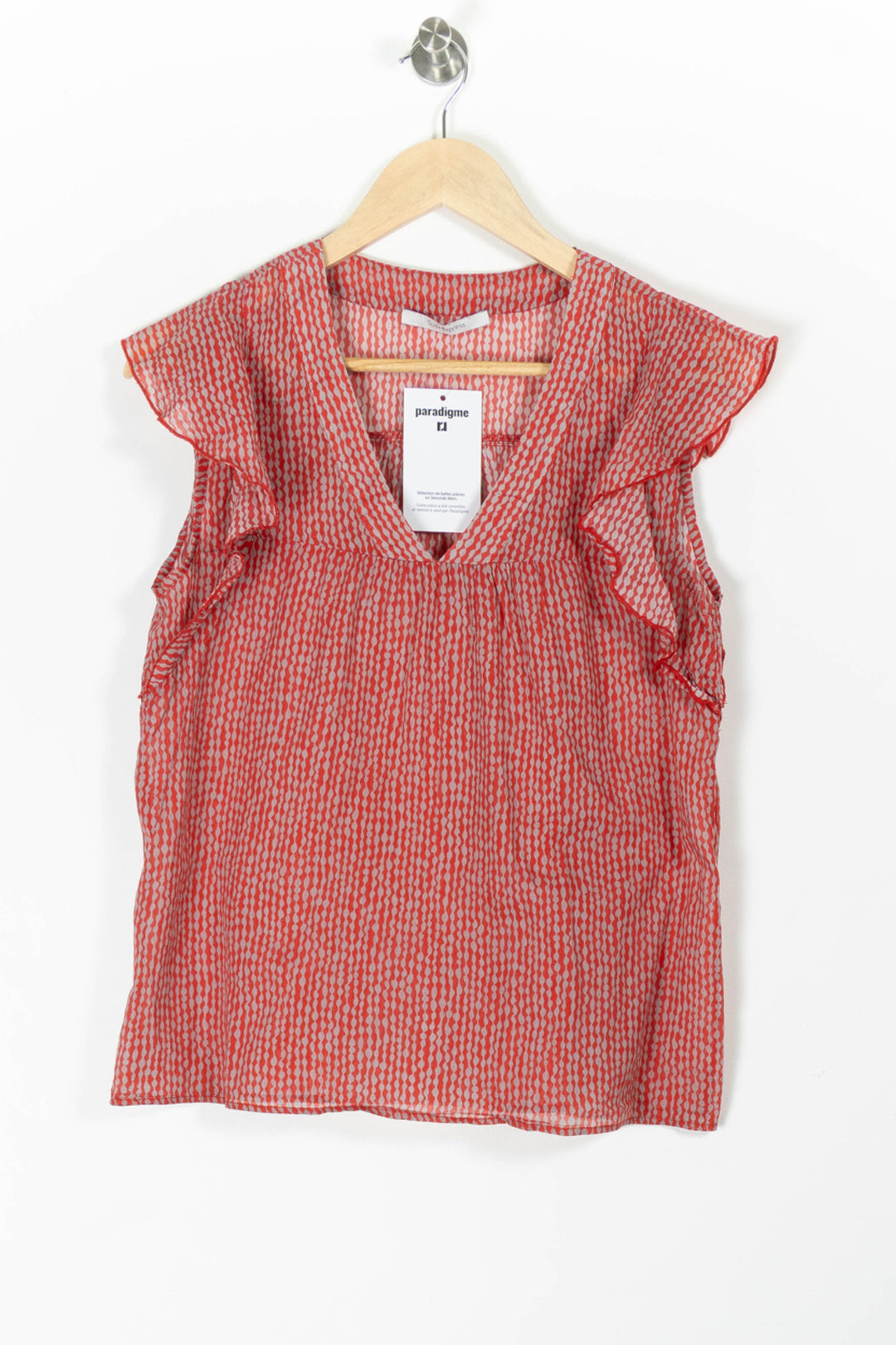 Blouse Rouge et Blanche - Taille XS/34 de la marque Sud express | PARAD97385 - Vendu par Paradigme - Image 2