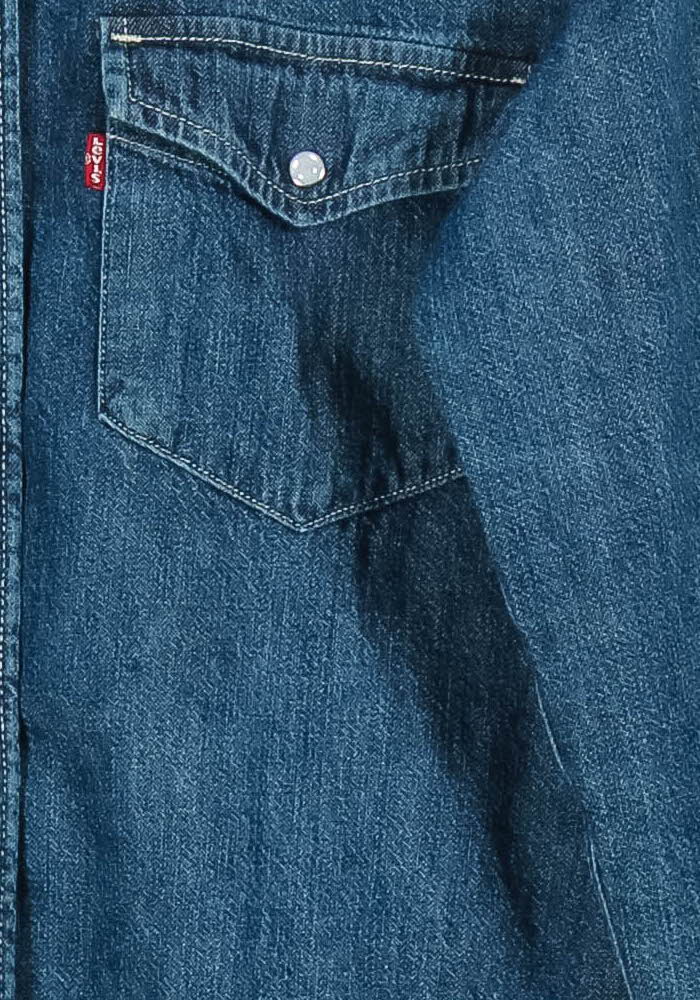 Chemise en Jean Bleue - Taille S/36 de la marque Levi's | PARAD97400 - Vendu par Paradigme - Image 3