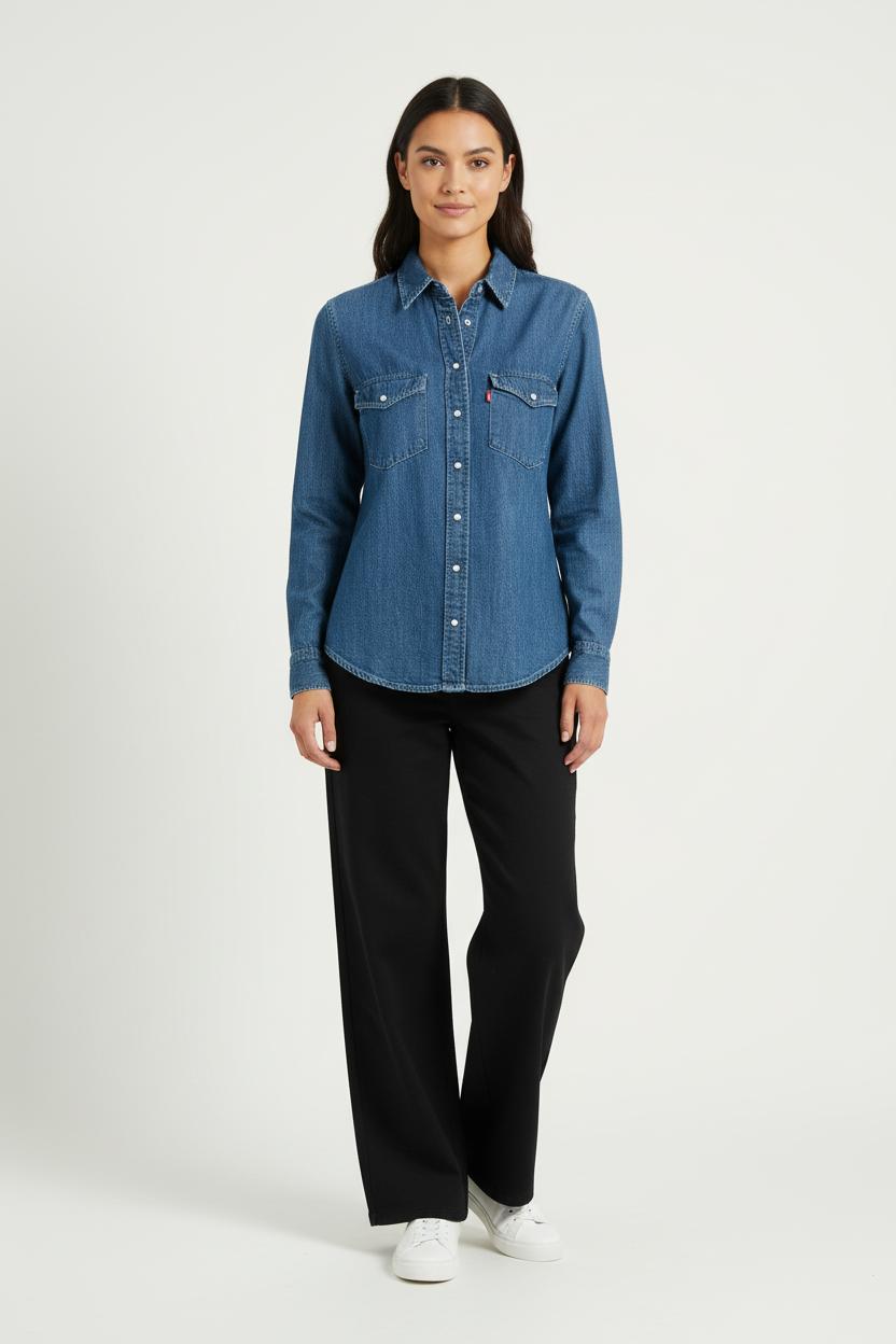 Chemise en Jean Bleue - Taille S/36 de la marque Levi's | PARAD97400 - Vendu par Paradigme - Image 1