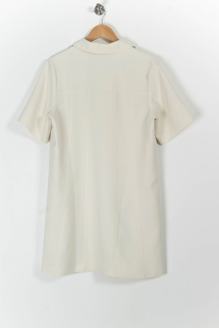 Robe Polo Blanche - Taille L/40 de la marque Tara Jarmon | PARAD97401 - Vendu par Paradigme - Image 4