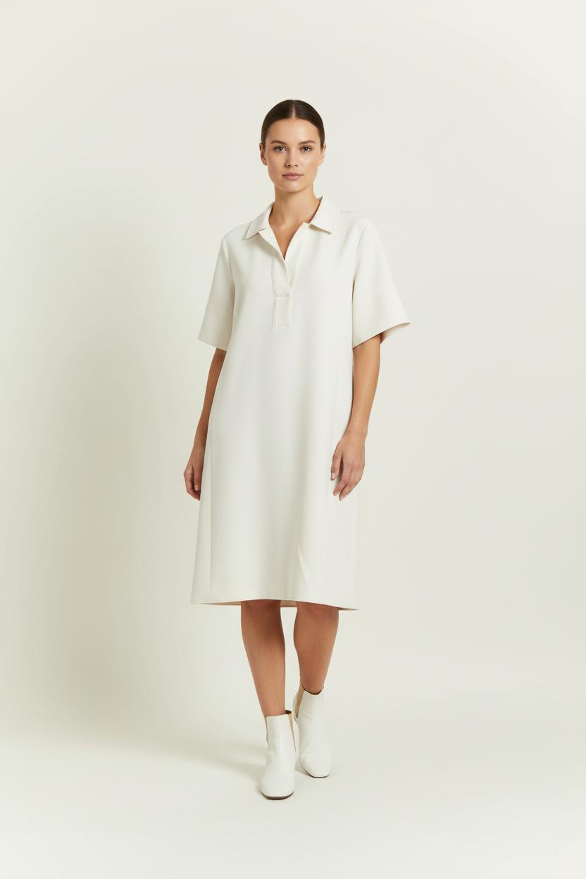 Robe Polo Blanche - Taille L/40 de la marque Tara Jarmon | PARAD97401 - Vendu par Paradigme - Image 1