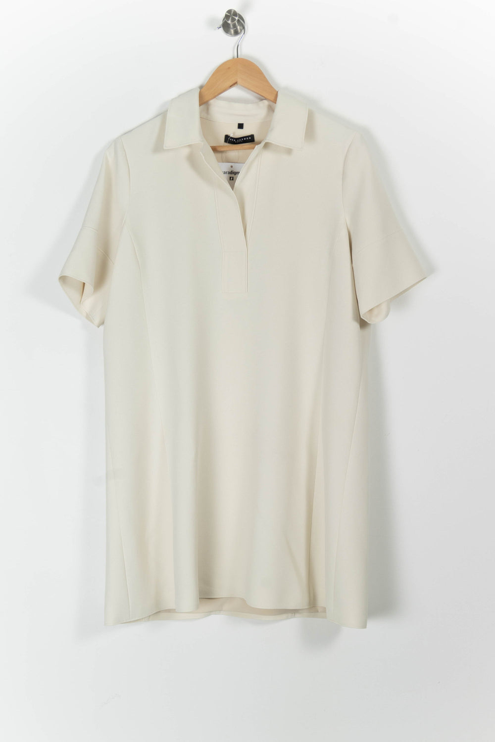 Robe Polo Blanche - Taille L/40 de la marque Tara Jarmon | PARAD97401 - Vendu par Paradigme - Image 2