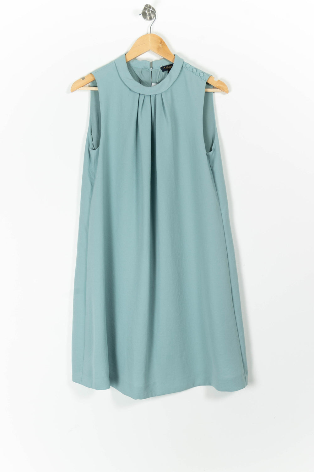 Robe Sans Manches Verte - Taille L/40 de la marque Caroll | PARAD97409 - Vendu par Paradigme - Image 2