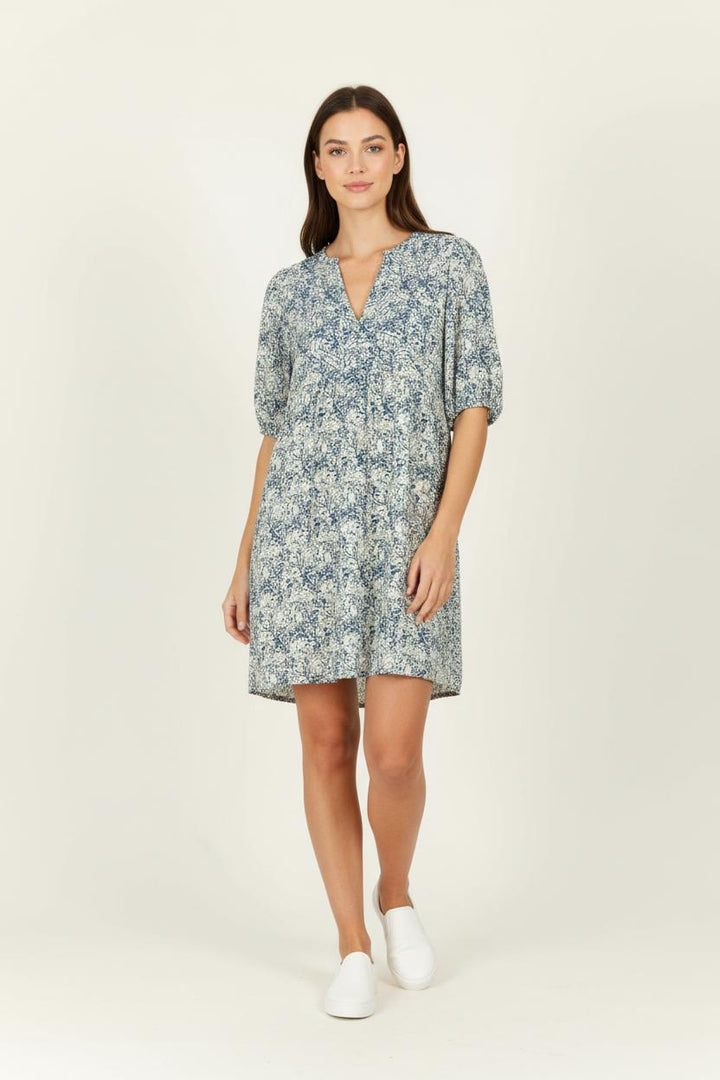 Robe Courte Bleue et Blanche - Taille XXL/44 de la marque Maison 123 | PARAD97412 - Vendu par Paradigme - Image 1