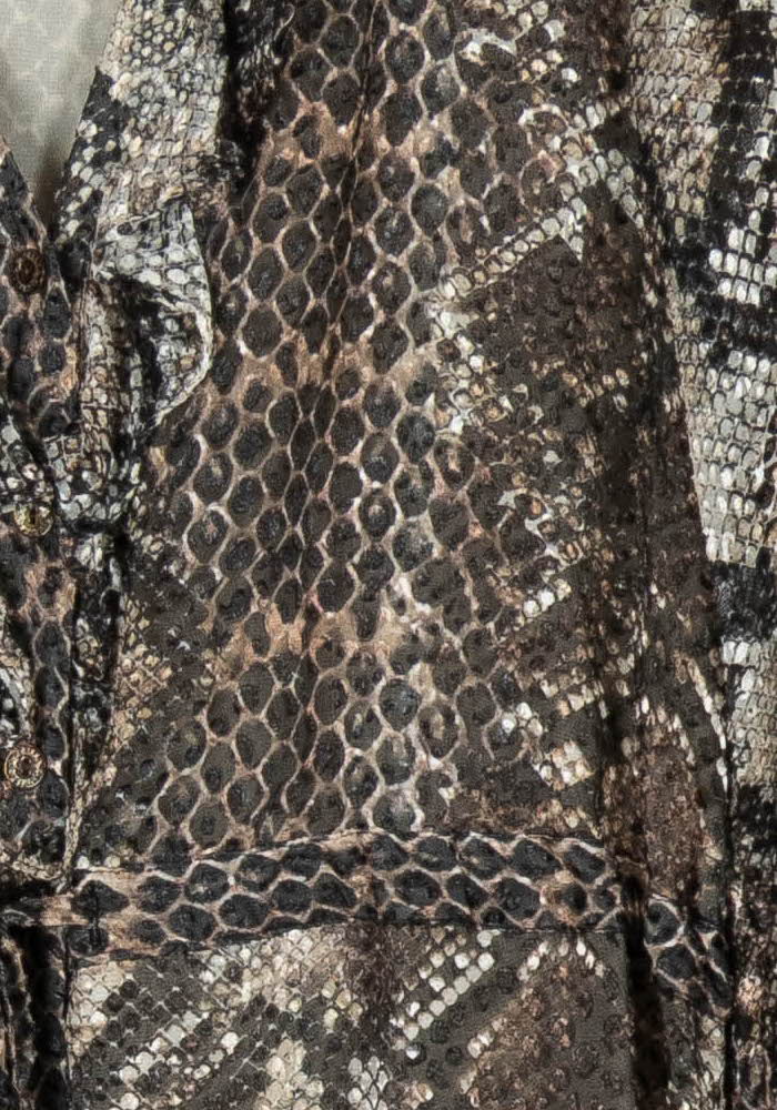 Robe Longue Marron et Beige - Taille M/38 de la marque Weill | PARAD97414 - Vendu par Paradigme - Image 3