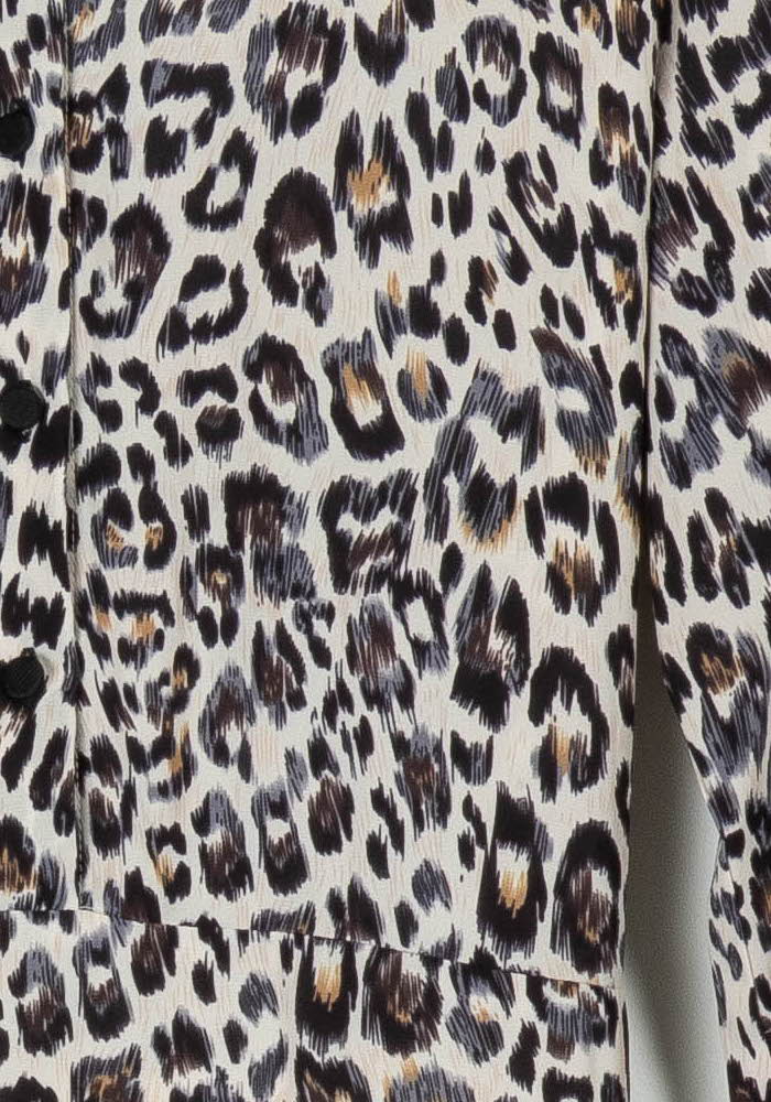 Robe Longue Léopard Beige et Noir - Taille L/40 de la marque Weill | PARAD97415 - Vendu par Paradigme - Image 3