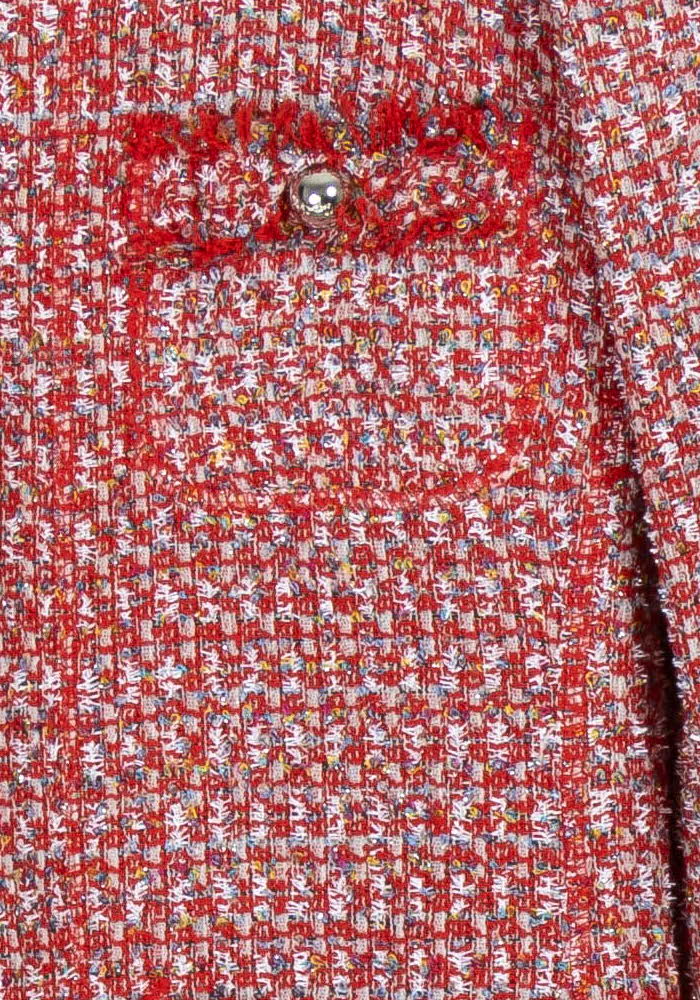 Manteau Long Rouge et Blanc - Taille XL/42 de la marque Weill | PARAD97417 - Vendu par Paradigme - Image 3