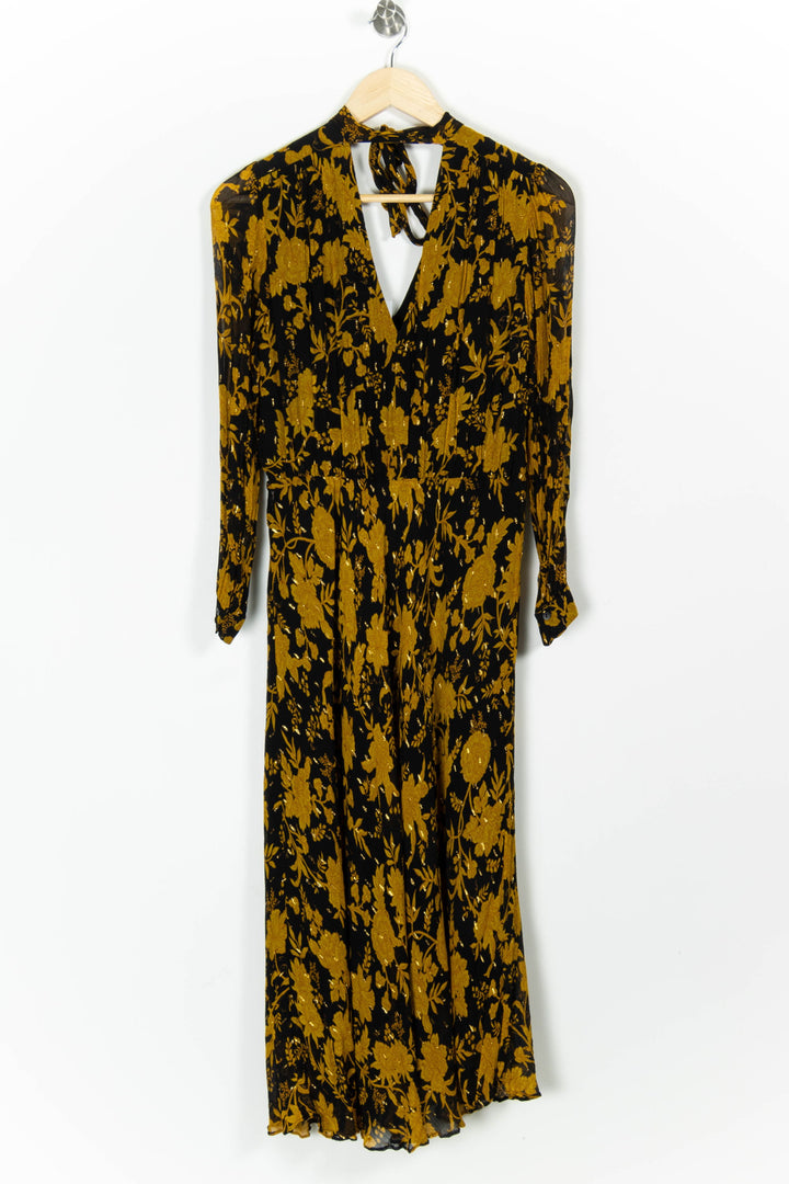 Robe Midi Noire et Or - Taille S/36 de la marque Tara Jarmon | PARAD97425 - Vendu par Paradigme - Image 4