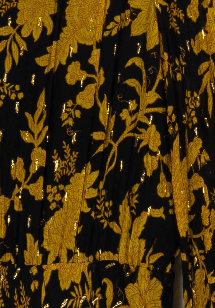 Robe Midi Noire et Or - Taille S/36 de la marque Tara Jarmon | PARAD97425 - Vendu par Paradigme - Image 3