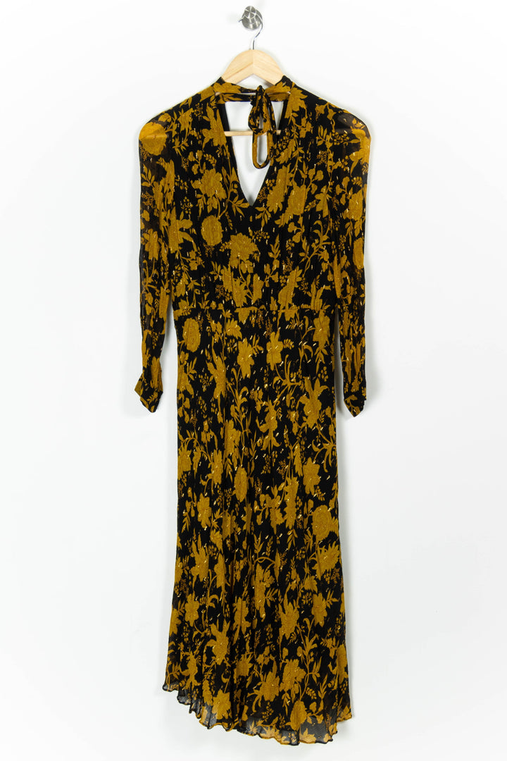 Robe Midi Noire et Or - Taille S/36 de la marque Tara Jarmon | PARAD97425 - Vendu par Paradigme - Image 2