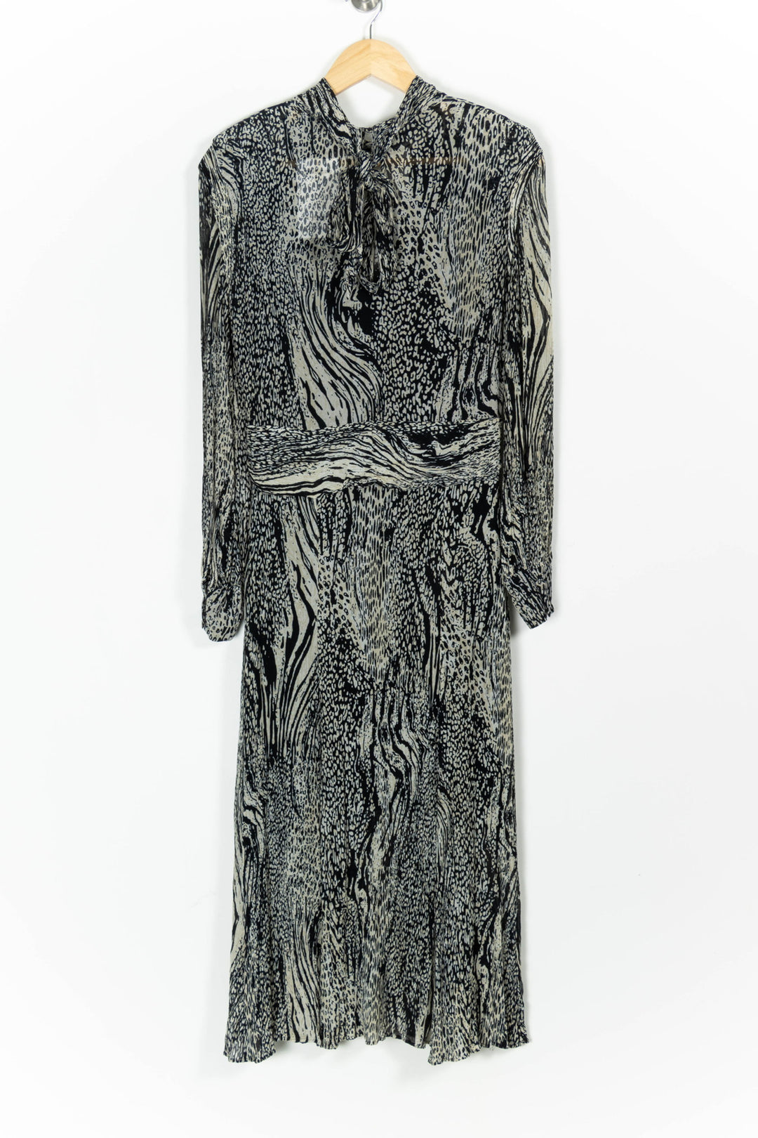 Robe Longue Noire et Blanche - Taille L/40 de la marque ZAPA | PARAD97427 - Vendu par Paradigme - Image 4