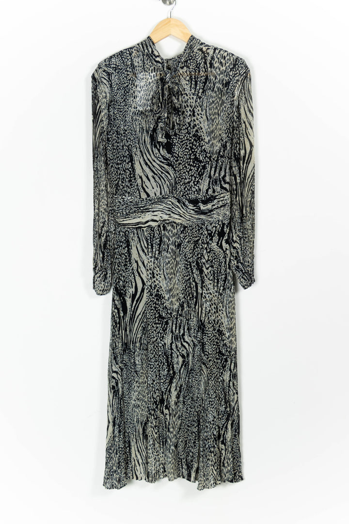 Robe Longue Noire et Blanche - Taille L/40 de la marque ZAPA | PARAD97427 - Vendu par Paradigme - Image 4