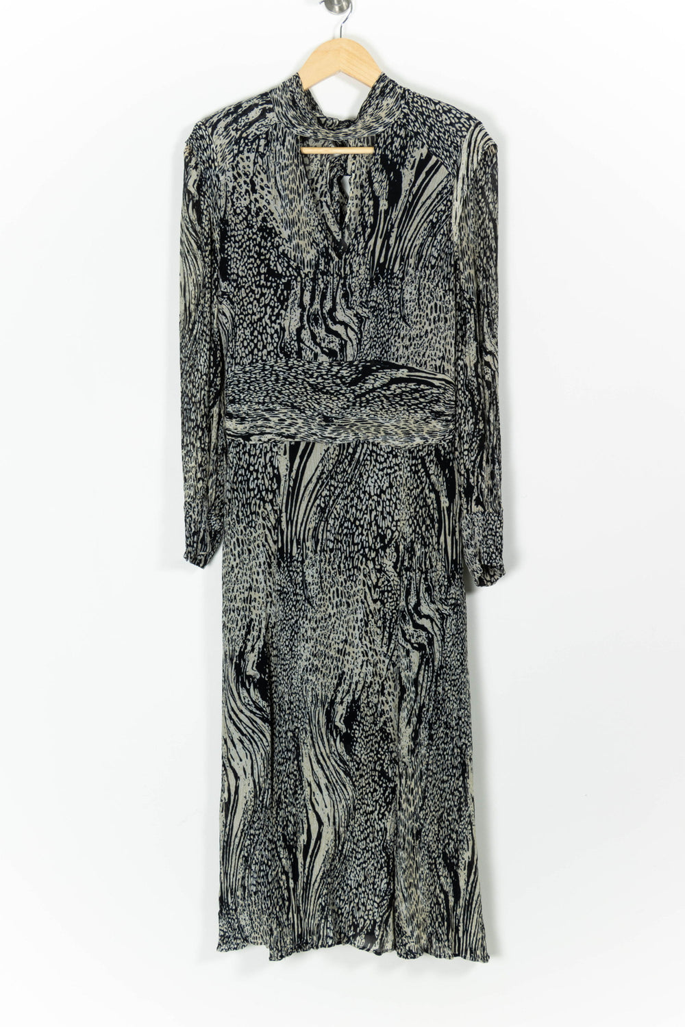 Robe Longue Noire et Blanche - Taille L/40 de la marque ZAPA | PARAD97427 - Vendu par Paradigme - Image 2