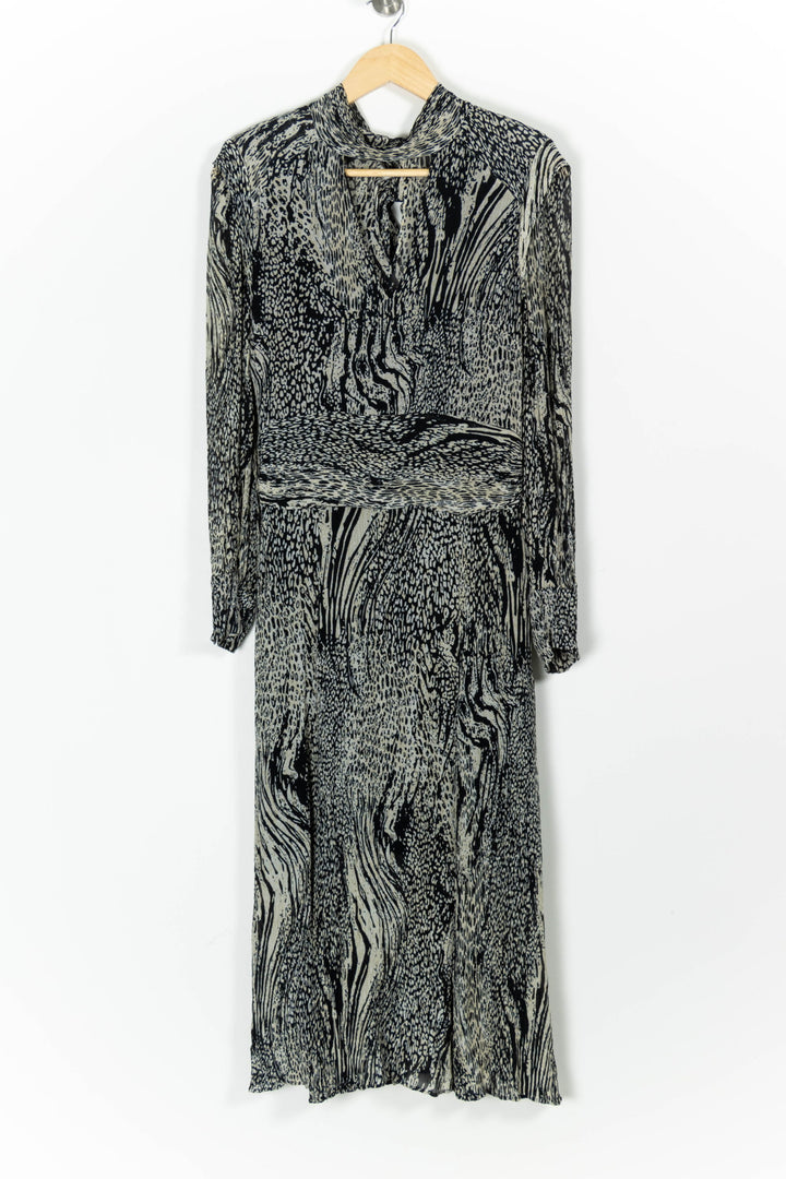 Robe Longue Noire et Blanche - Taille L/40 de la marque ZAPA | PARAD97427 - Vendu par Paradigme - Image 2