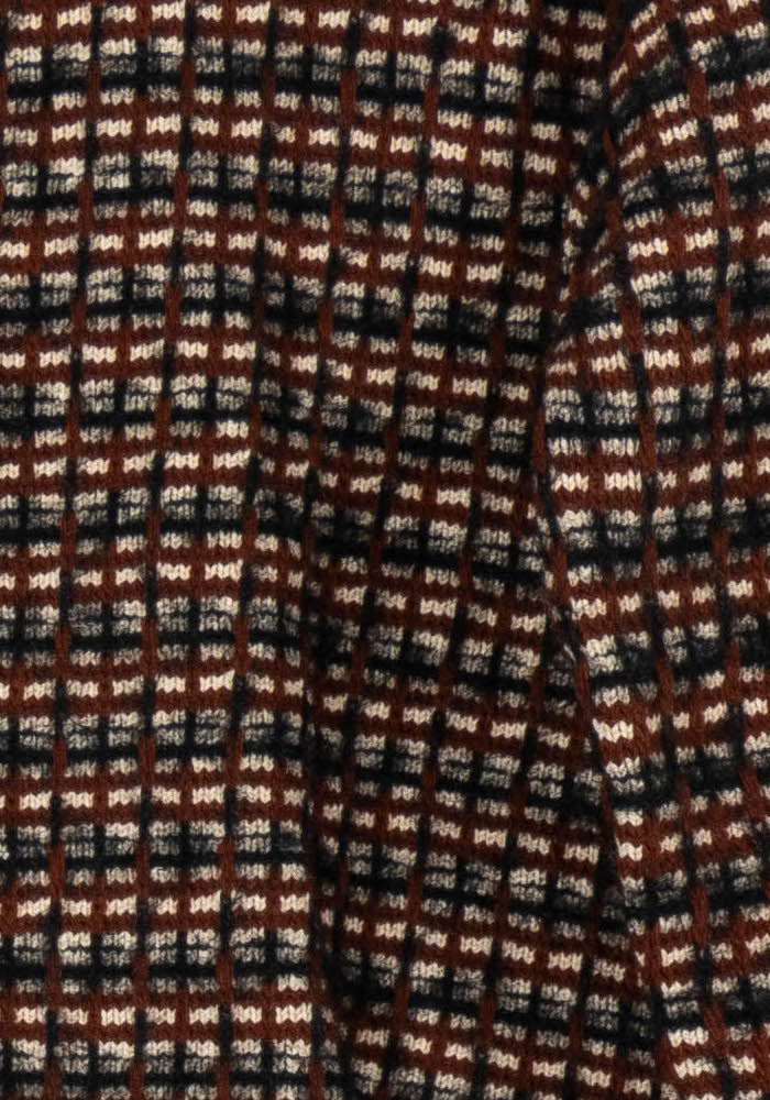 Pull Marron et Noir - Taille M/38 de la marque La Fée Maraboutée | PARAD97435 - Vendu par Paradigme - Image 3