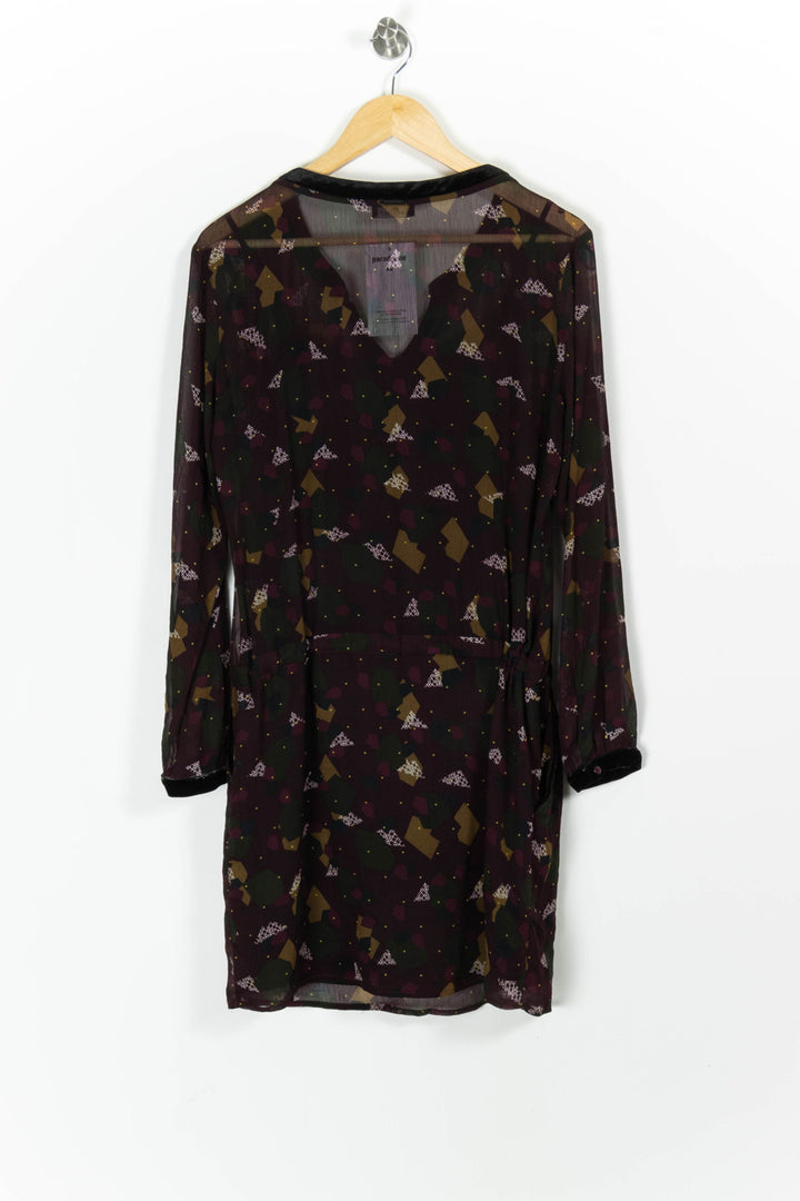 Robe Courte Bordeaux et Kaki - Taille M/38 de la marque One Step | PARAD97439 - Vendu par Paradigme - Image 4