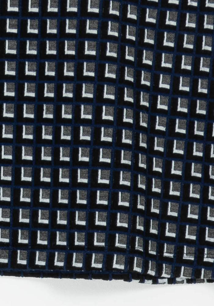 Jupe Droite Bleue et Blanche - Taille XL/42 de la marque La Fée Maraboutée | PARAD97440 - Vendu par Paradigme - Image 3
