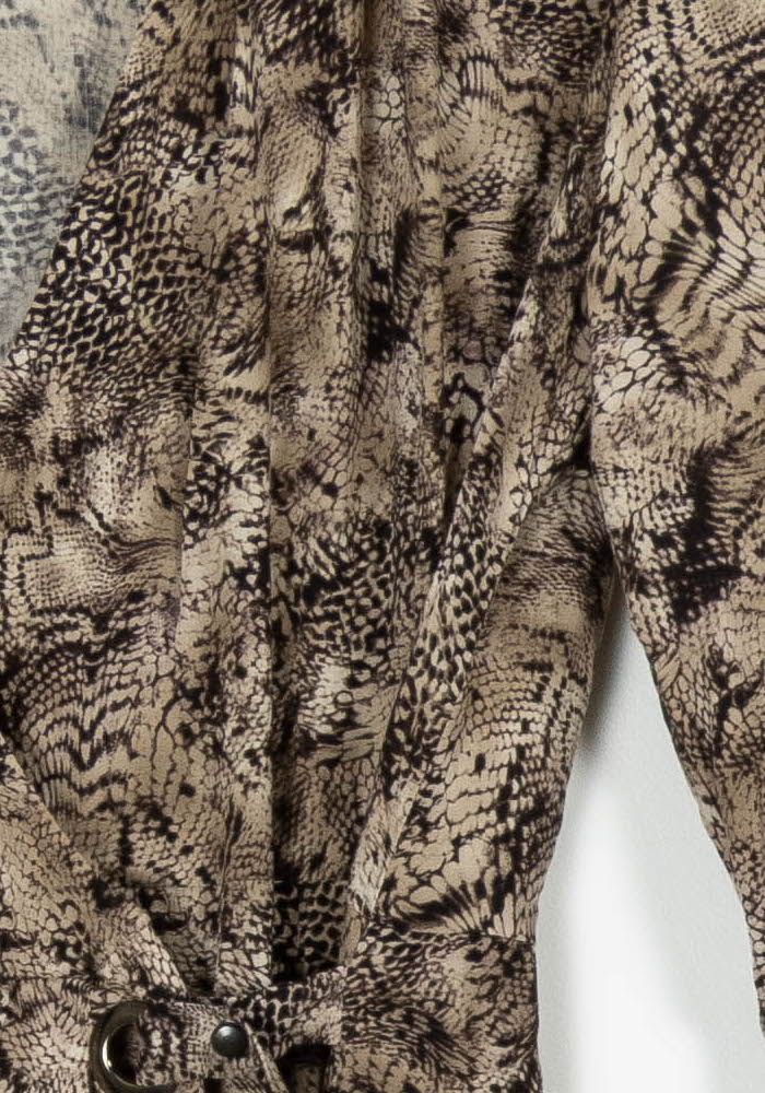 Robe portefeuille marron - Taille M/38 de la marque One Step | PARAD97443 - Vendu par Paradigme - Image 3